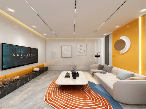 大板-現代裝飾線客廳