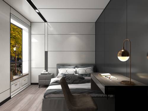 現代-臥室頂墻定制大板
