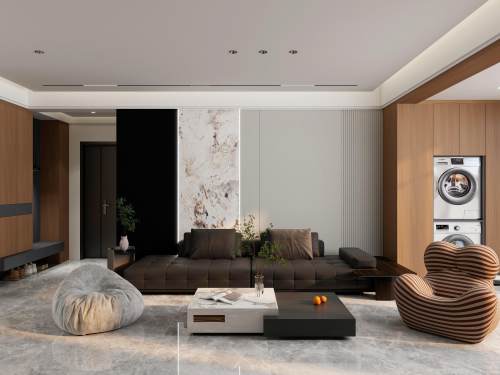 现代-客厅背景墙