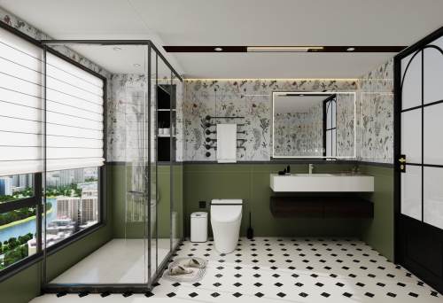 法式-浴室大板吊顶