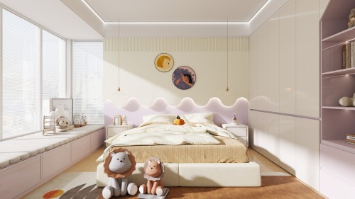 现代-卧室背景墙