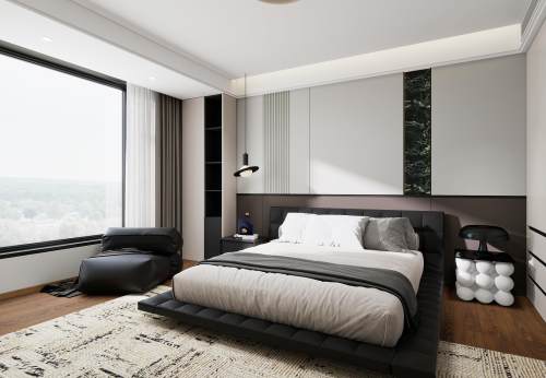 意式-卧室背景墙